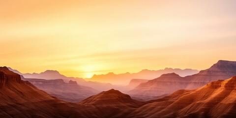 Naklejka premium Experience inner peace and tranquility with this expansive canyon view, a perfect escape for the soul.