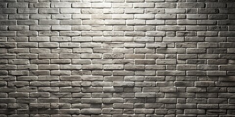 Illuminated Brick Wall Texture A Grey Brick Background Image