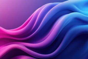 Fototapeta premium Abstract Wavy Pattern with Gradient Blue and Pink Colors