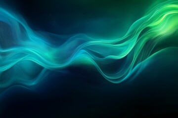 Neon Lights in Dark Night creating a Grunge Texture with Blue and Green Hues