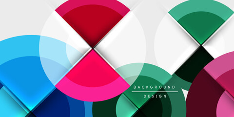 Target circle geometric abstract shapes. Vector Illustration For Wallpaper, Banner, Background, Card, Book Illustration, landing page