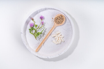 Milk Thistle supplies, powder and oil