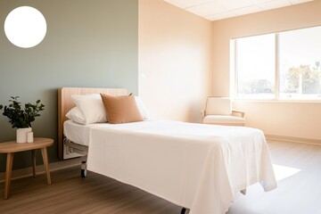 Modern therapy room for recovery post-injury, featuring advanced equipment and a calming atmosphere.