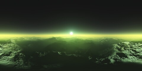 Mars, HDRI, environment map , Round panorama, spherical panorama, equidistant projection, 360 high resolution panorama, 3d rendering © ustas