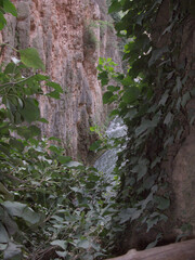 a cave in the mountains
