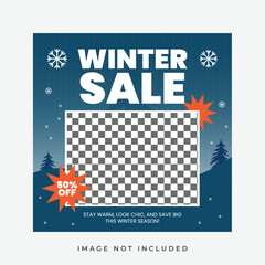 Winter Sale Instagram Post Template