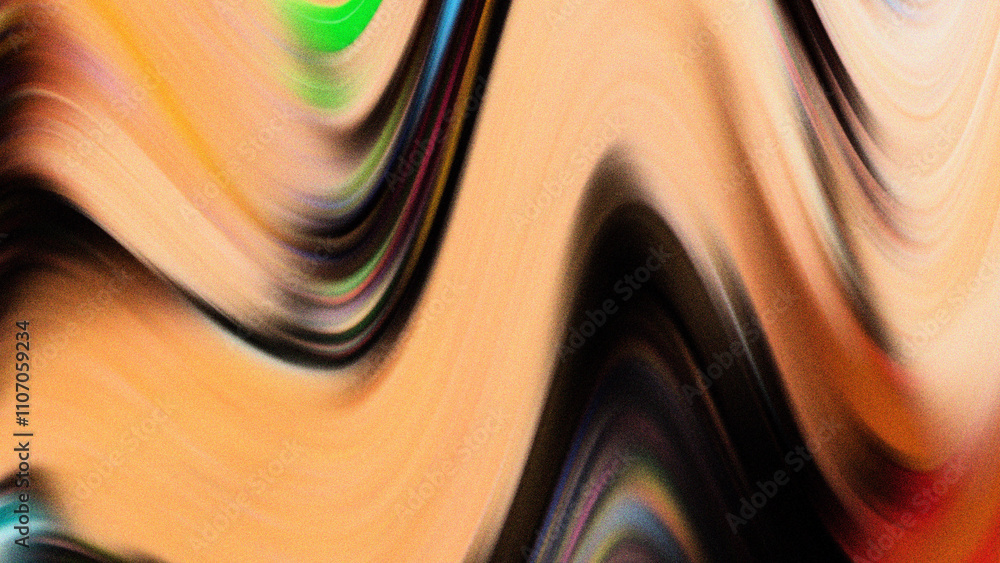 Aufkleber abstract orange noise gradient background, grainy texture backdrop header design element