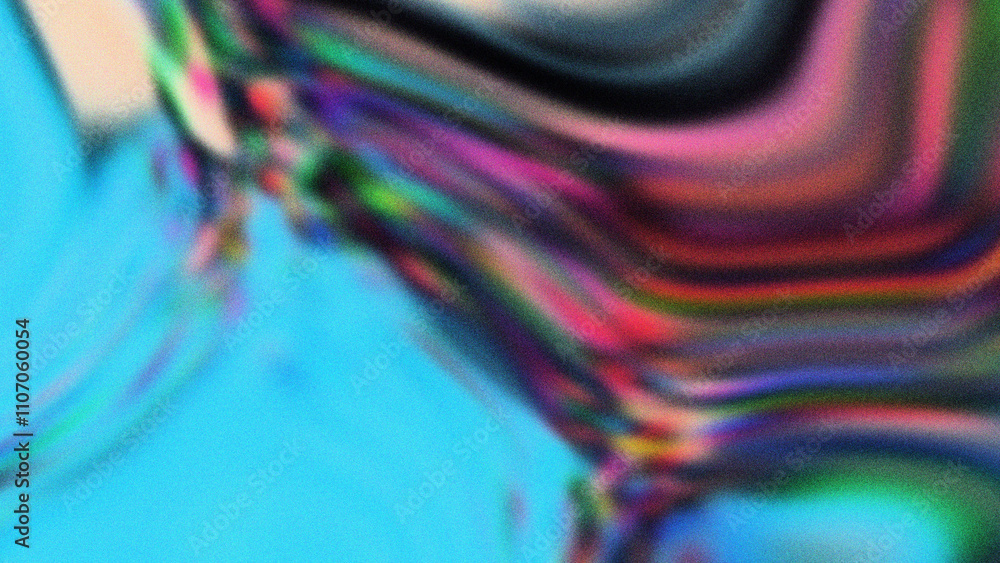 Aufkleber abstract colorful noise gradient background, grainy texture backdrop header design element