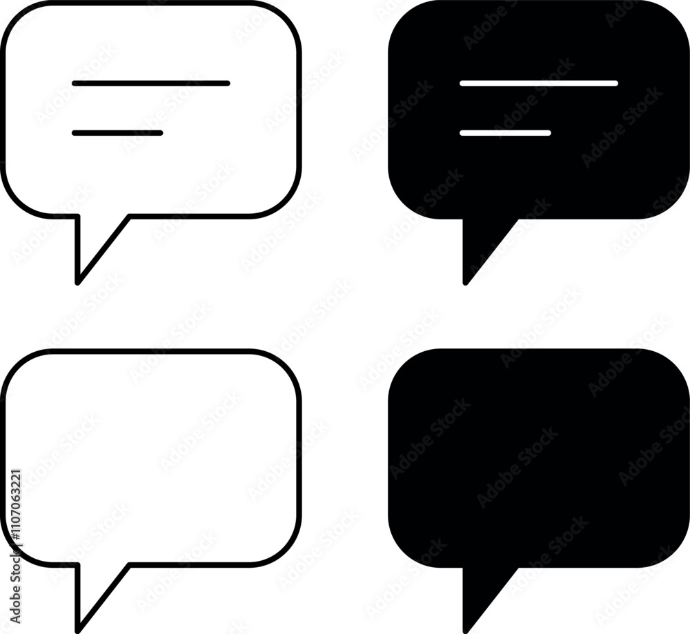 Poster comment icon speech bubble symbol chat message icons - talk message bubble chat icon. web vector ico