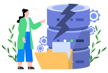 1045 - Data Leak Concept Illustration