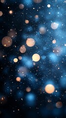 A dreamy background with soft, glowing orbs in shades of blue and gold, ideal for digital designs.