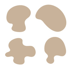 Abstract liquid geometric shape vector illustration