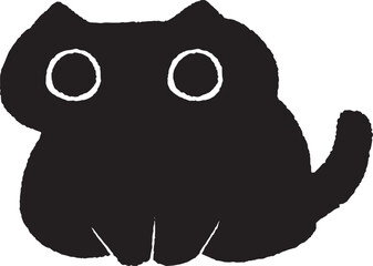 Simple Line Art minimal Cat 