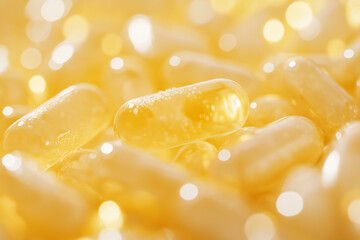 A close up of a few white pills. The pills are all the same size and shape. They are all lined up in a row