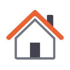 house icon vector illustration, house icon isolated on white