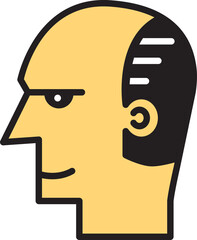 Bald Man Avatar Illustration
