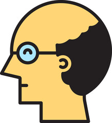 Bald Man Avatar Illustration