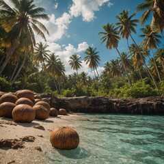 A colorful fruit platter arranged like a rainbow.