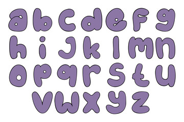 Doodle Alphabet Hand drawing Set