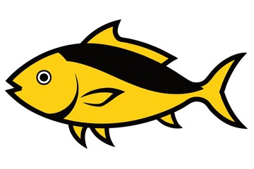 yellowfin snapper illustration on white