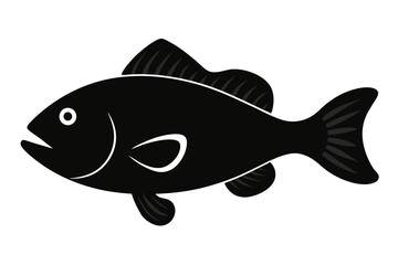 silhouette of a grouper fish 