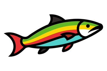 illustration of rainbow trout fish