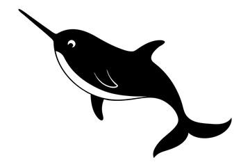 illustration of a narwhal