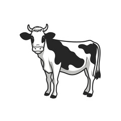 Fototapeta premium Creative Cow Illustration for Merchandise