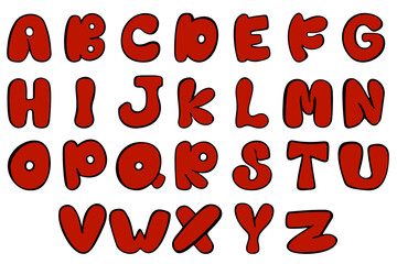 Doodle Alphabet Hand drawn