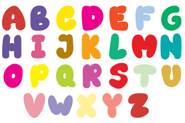 Cute Doodle Alphabet Hand drawn