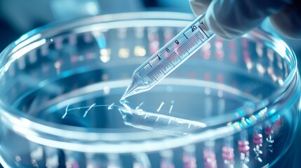 A genetic researcher conducting gene editing experiments in a genetics laboratory, with CRISPR-Cas9 technology and genetic modification tools visible, Genetic style