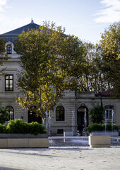 s&egrave;te pointe, courte, &eacute;tang de thau, th&eacute;&acirc;tre de la mer