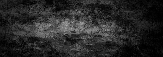 Sehr schmutziger breiter grunge Hintergrund in schwarz