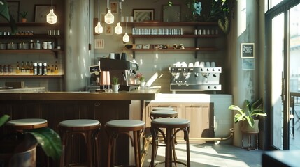 interior of cafe