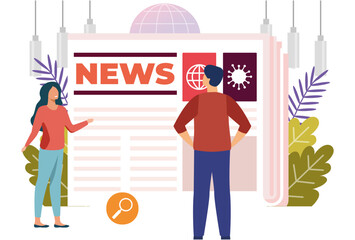 News Article Concept Illustration Stylish and Beautiful
