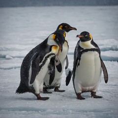 Obraz premium Explain how penguins stay warm in freezing temperatures.