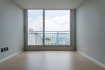 bedroom interior in the apartment