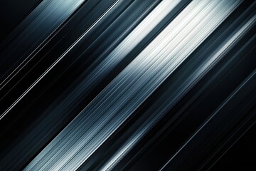 Fototapeta premium Black and white image of a metal strip with a silver stripe
