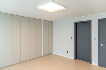 the bedroom interior of the apartment