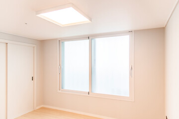 the bedroom interior of the apartment