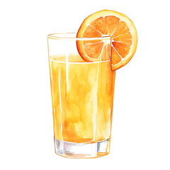 Cute watercolor clipart isolated on white background.