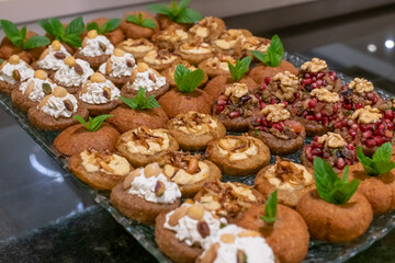 mixed sweets in a tray ready for an event