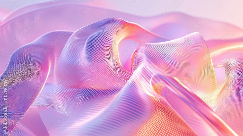 Poster a digital abstract background with geometric patterns, neon lights, and subtle gradients of pink and