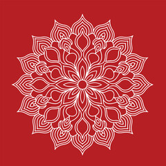 Vector hand drawn doodle mandala. Ethnic mandala with colorful tribal ornament. Isolated. Bright colors. Mandala pattern colored background. Vector illustration. 