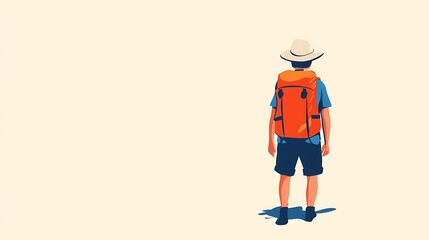 Backpackers exploring nature, perfect for outdoor adventure stock imagery.