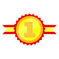 Race Finish 1st Gold Medal