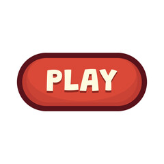 Gaming Button Vector - Play 02