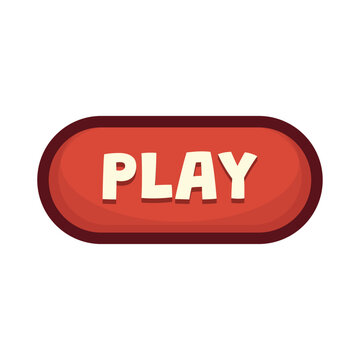 Gaming Button Vector - Play 02