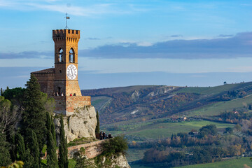 brisighella tourist town hills of Romagna famous for its wine and olive oil medieval historical...