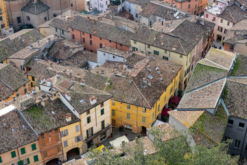 Fototapeta premium brisighella tourist town hills of Romagna famous for its wine and olive oil medieval historical center